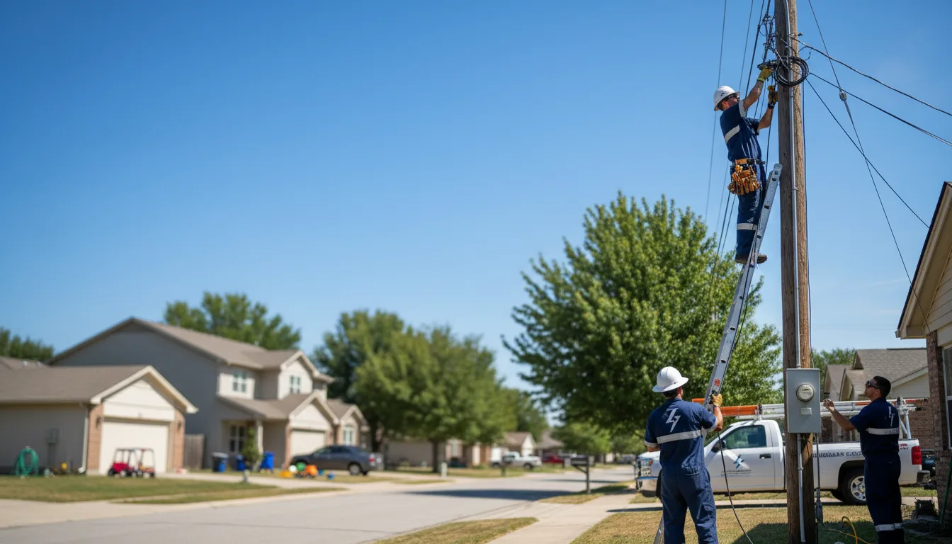 Residential electrician providing installation services in Surprise, NY
